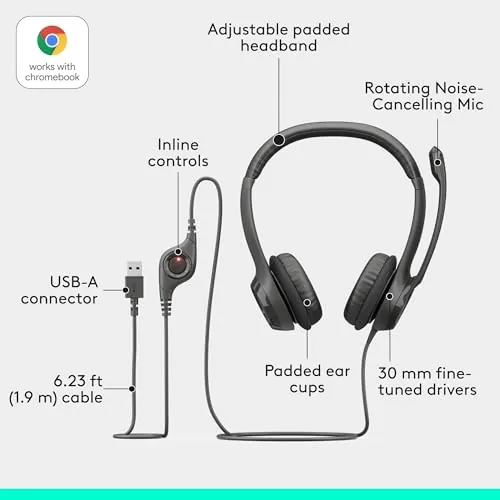 Logitech H390 Wired Headset Review: USB PC Headset Ranked image 6