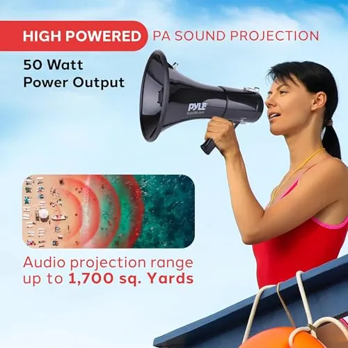 PYLE 50W Megaphone Speaker Review: Portable Bullhorn Ranked image 2