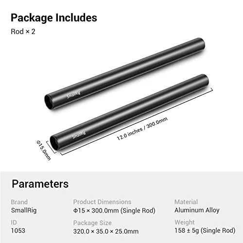 SmallRig 12-Inch 15mm Camera Rods Review image 7