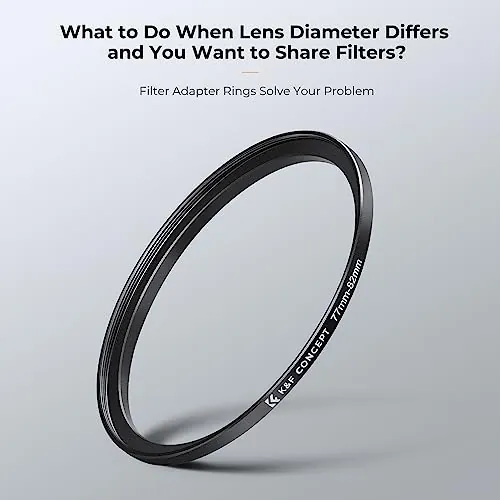 K&F CONCEPT 18 Pieces Filter Ring Adapter Set Review image 3
