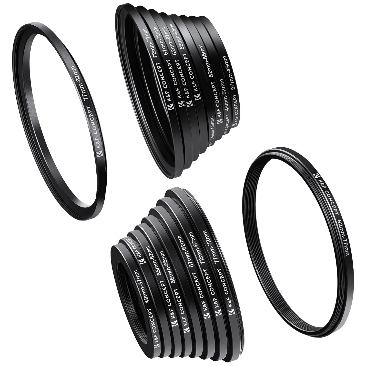 K&F CONCEPT 18 Pieces Filter Ring Adapter Set Review image 8