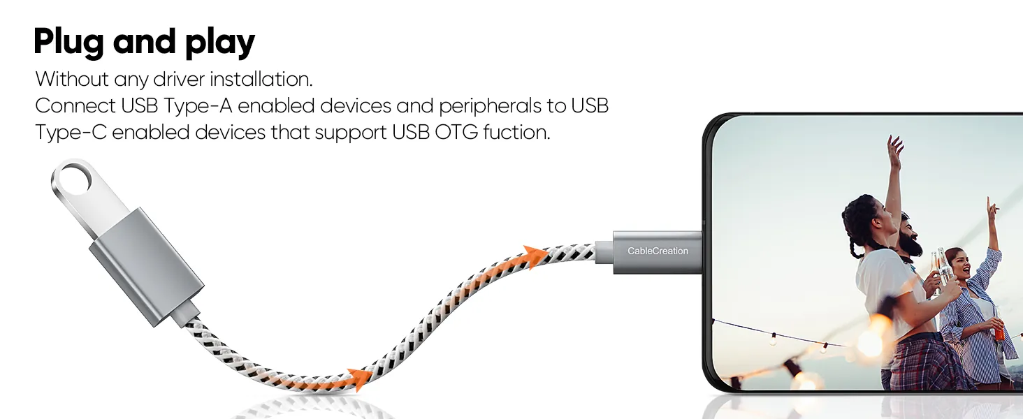 CableCreation USB to USB C Adapter Review: USB-C OTG Cable image 9