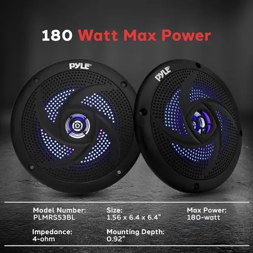 Pyle PLMRS53BL Review: 5.25-Inch Marine Speakers image 2