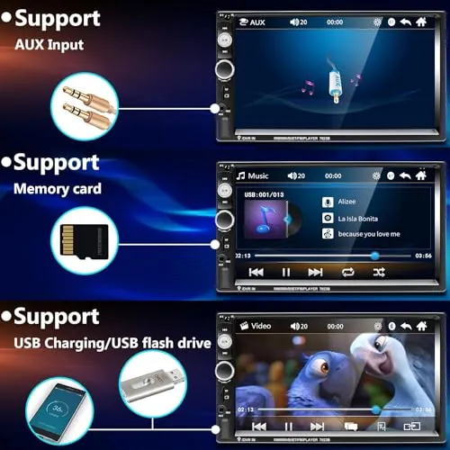 Podofo 7023B Review: Budget Double Din Car Stereo Ranked image 3