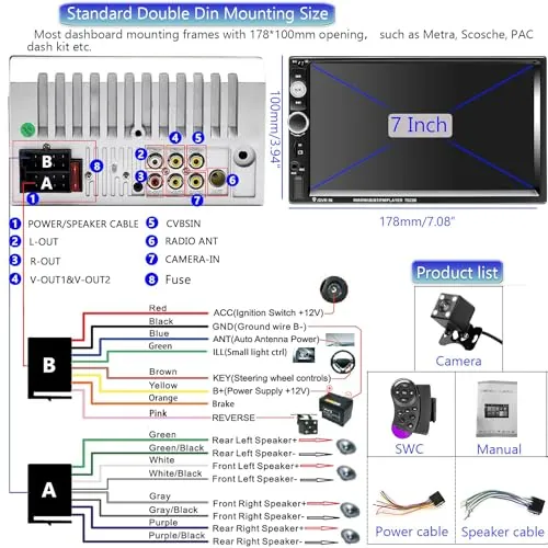Podofo 7023B Review: Budget Double Din Car Stereo Ranked image 6