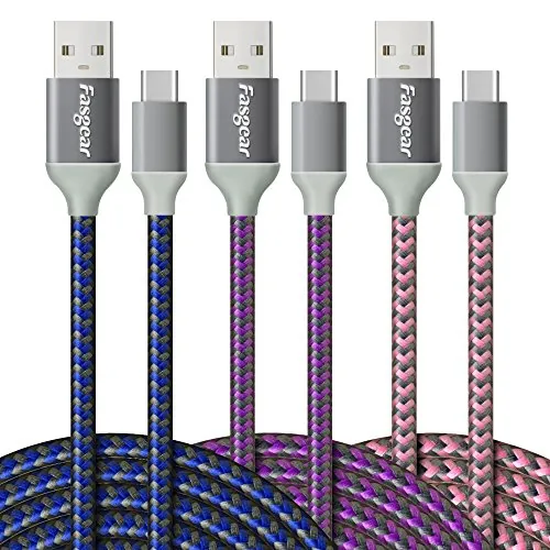 Fasgear USB C to USB A Cable Review: 10ft Charging Pack