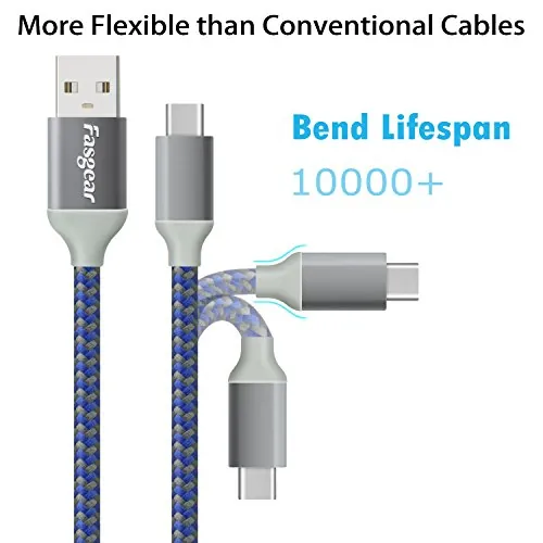Fasgear USB C to USB A Cable Review: 10ft Charging Pack image 2