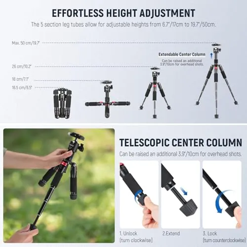 NEEWER Mini Tabletop Tripod Review: Travel Camera Support image 5