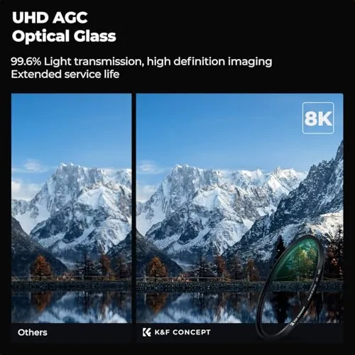 K&F CONCEPT 82mm UV Filter Review: Nano-X Lens Protection image 3