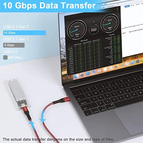 Fasgear USB C to USB C Cable Review: 100W 10Gbps image 2