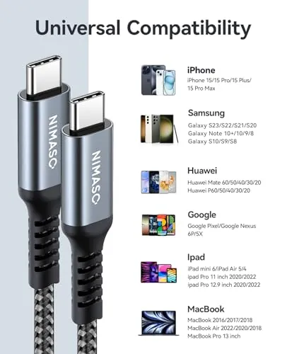 NIMASO USB C to C Cable 4Pack Review image 6