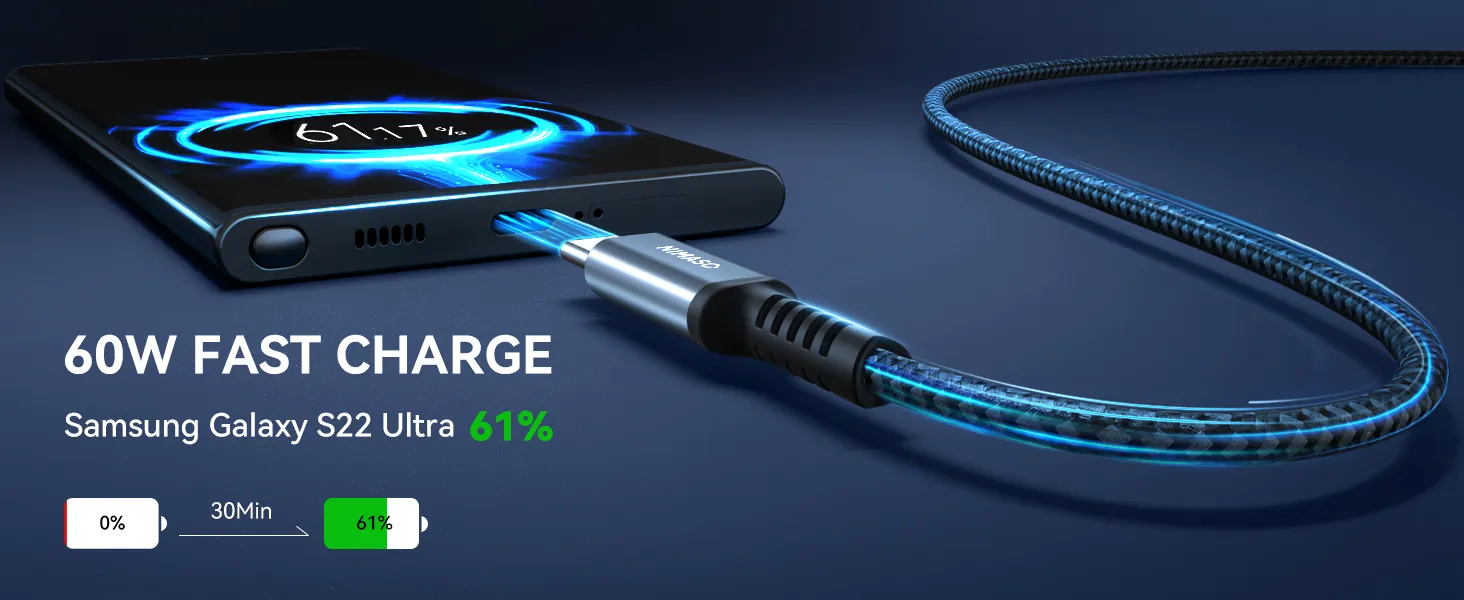 NIMASO USB C to USB C Cable 60W 4-Pack Review image 9