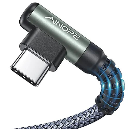 AINOPE USB to USB C Cable Review: Right-Angle Charger