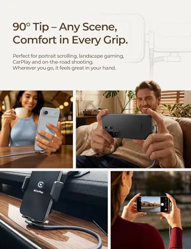 AINOPE USB to USB C Cable Review: Right-Angle Charger image 5