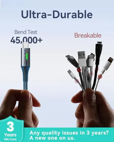 INIU USB to USB C Cable Review: Fast Charging Cable Ranked image 3