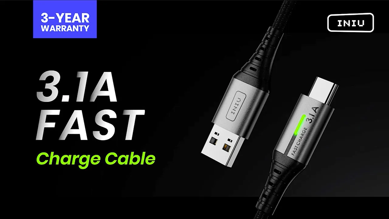 INIU USB to USB C Cable Review: Fast Charging Cable Ranked image 7