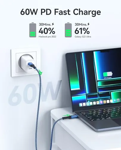 NIMASO USB C to USB C Cable 60W 4-Pack Review image 2