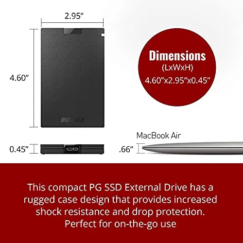 BUFFALO External SSD 500GB Review: Portable SSD Ranked image 3