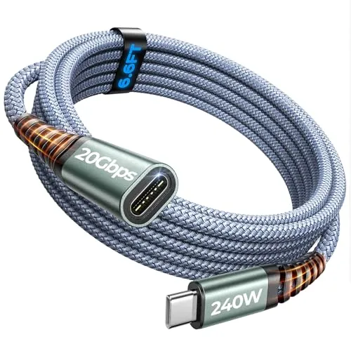 AINOPE USB C Extension Cable 6.6FT Review image 1