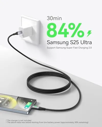 INIU 100W USB-C Cable Review: Fast Charging Cable Ranked image 3