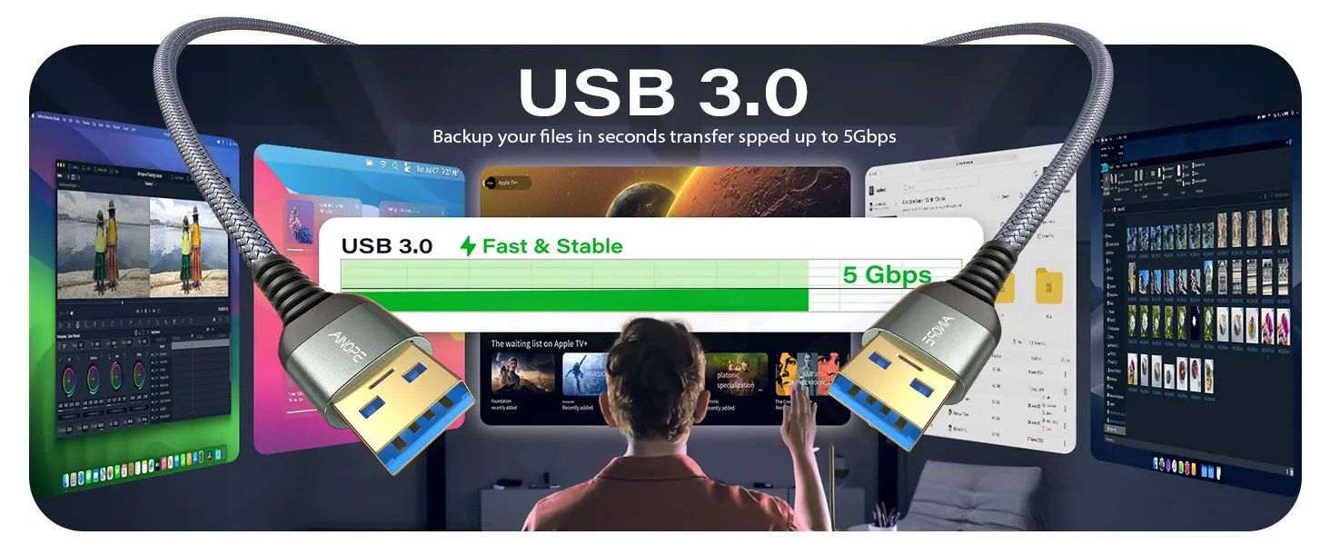 AINOPE USB 3.0 A to A Cable Review and Ranking image 9