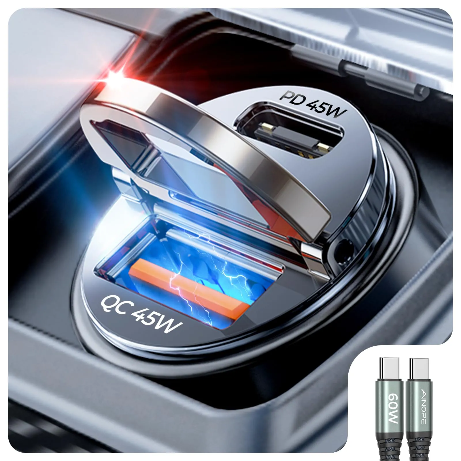 AINOPE 90W USB-C Car Charger Review image 8