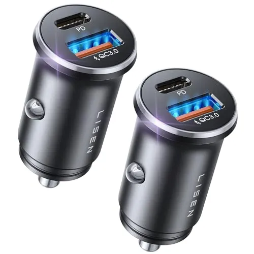 LISEN Car Charger USB C Review: Dual-Port Car Charger