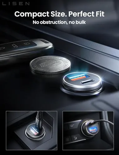LISEN Car Charger USB C Review: Dual-Port Car Charger image 6