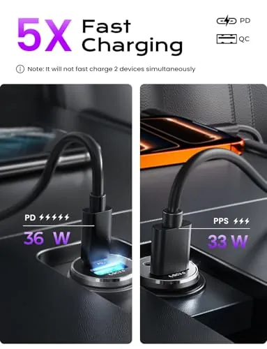 LISEN Car Charger USB C Review: Dual-Port Car Charger image 7