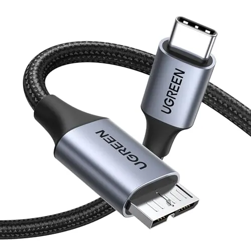UGREEN Micro B to USB C Cable Review for Hard D...