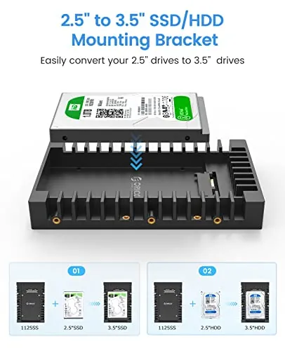 ORICO 1125SS-2 Review: 2.5 to 3.5 SSD Adapter Ranked image 2
