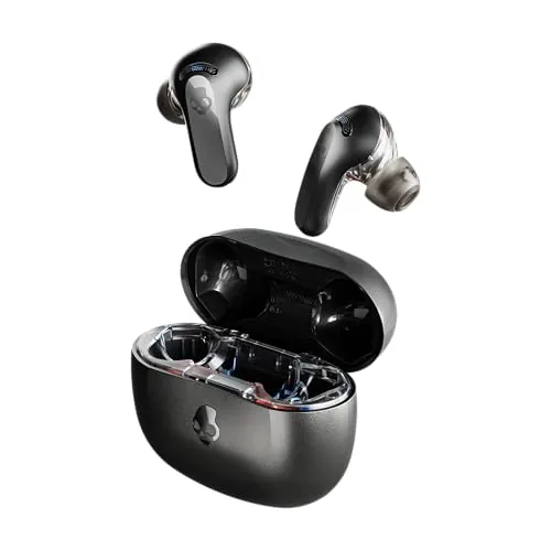 Skullcandy Rail ANC Wireless Earbuds (True Black)