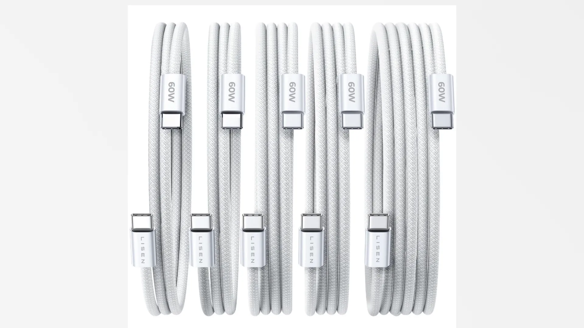 LISEN USB C Cable Review: 5-Pack USB-C Charging Cables image 7