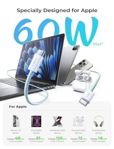 LISEN USB C Cable 5-Pack Review: USB-C Charging Cable Ranked image 3