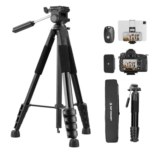 K&F CONCEPT 75-Inch Tripod Review: Travel Camera Stand