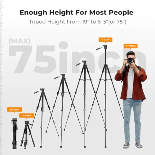 K&F CONCEPT 75-Inch Tripod Review: Travel Camera Stand image 4