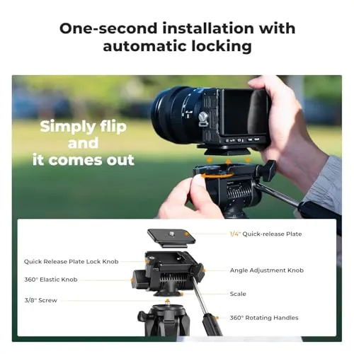 K&F CONCEPT 75-Inch Tripod Review: Travel Camera Stand image 5