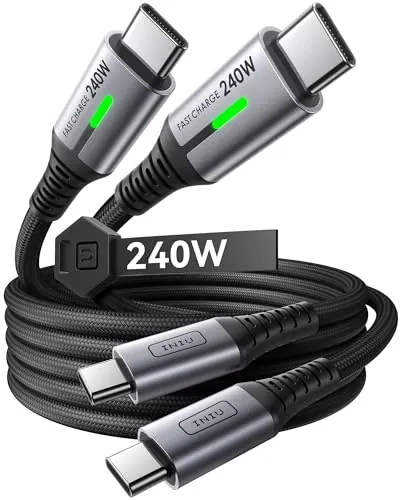 INIU USB C to USB C Cable Review: 240W Charging Cable