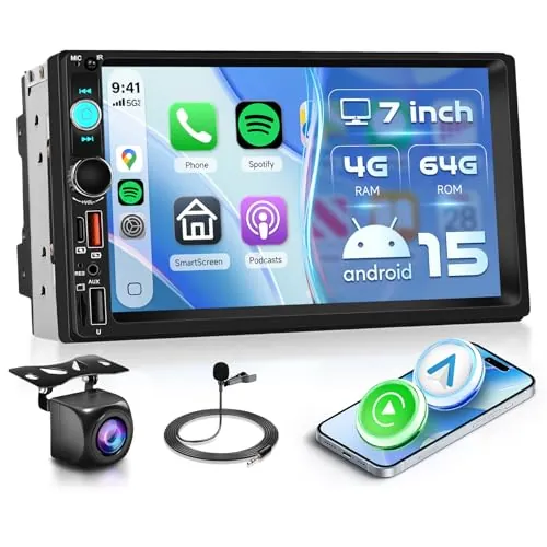 Podofo Android 15 Double Din Car Stereo Review