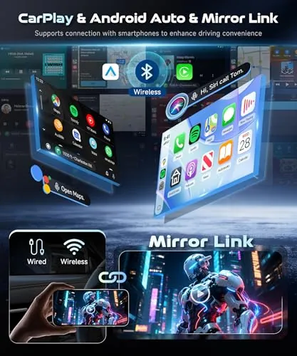 Podofo Android 15 Double Din Car Stereo Review image 2