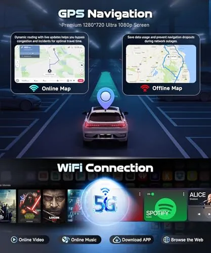 Podofo Android 15 Double Din Car Stereo Review image 5