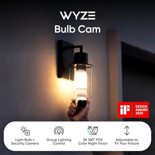 WYZE Bulb Cam Review: 2K Outdoor Light Bulb Camera image 3